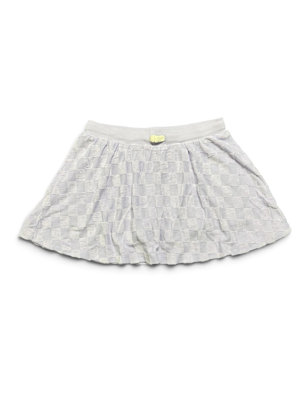 Old Navy Girls Large Lavender Checkerboard Textured Pull-On Skirt